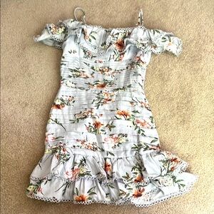 ASTR Floral Off-Shoulder Dress sz XS